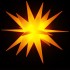 Lámpara de Navidad LED plegable 3 unidades amarillo 35