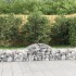 Cesta de gaviones forma arco hierro galvanizado 200x50x40/60