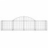 Cesta de gaviones forma arco hierro galvanizado 200x50x40/60