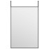 Espejo de puerta cristal y aluminio negro 40x60