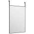 Espejo de puerta cristal y aluminio negro 40x60