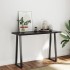 Tablero mesa madera tratada borde vivo marrón 120x50x(2-4)
