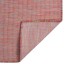 Alfombra de exterior de tejido plano rojo 120x170