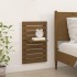 Estantes mesitas pared 2 uds madera maciza de pino marrón