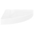 Estante flotante de pared 4 uds MDF blanco brillo 25x25x3,8