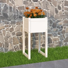 Jardinera madera maciza de pino blanco 40x40x81