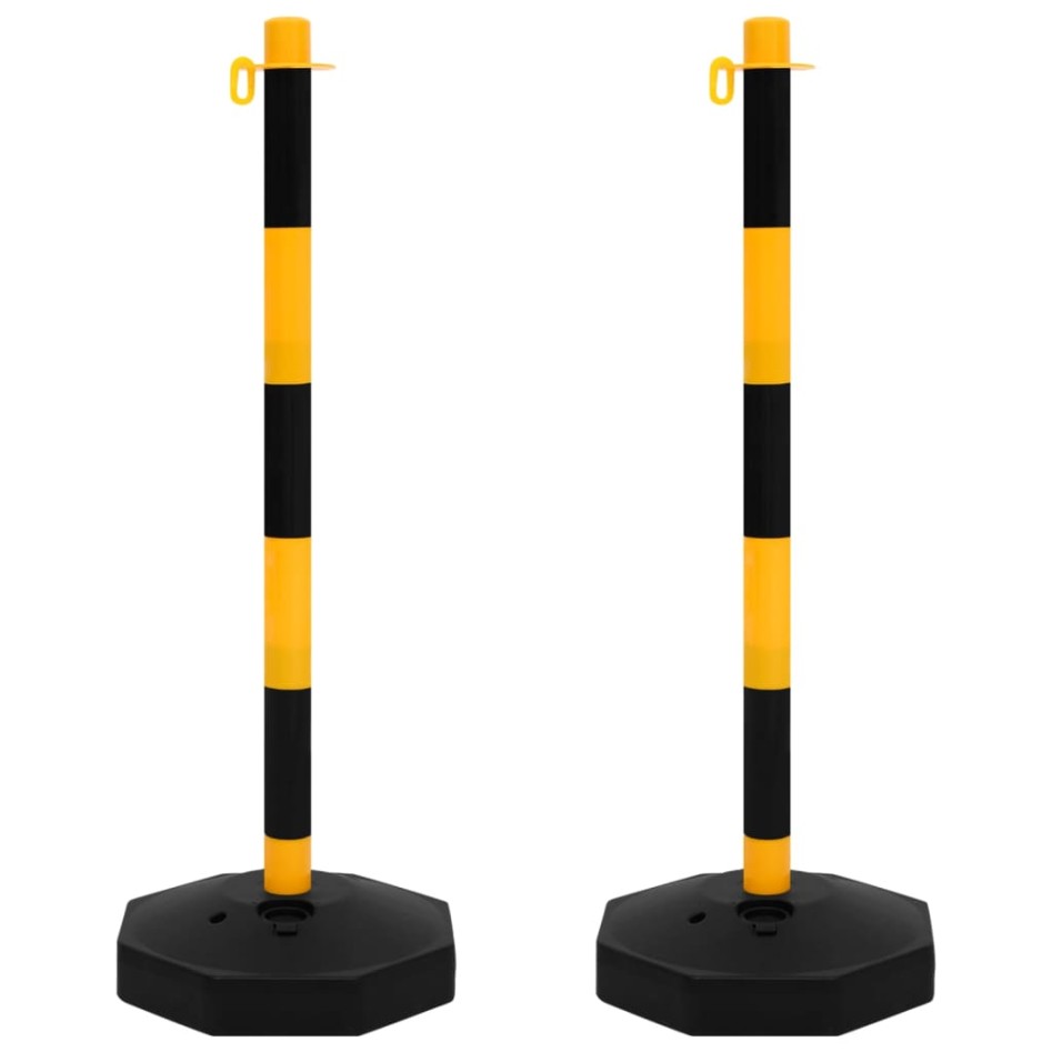 Juego de barrera con postes y cadena plástico 10