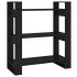Estantería/divisor de espacios madera pino negro 80x35x91