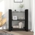 Estantería/divisor de espacios madera pino negro 80x35x91