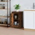 Aparador madera contrachapada roble ahumado 37,5x35,5x67,5