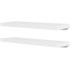 Estantes flotantes de pared 2 uds MDF blanco para