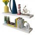 Estantes flotantes de pared 2 uds MDF blanco para