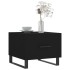 Mesa de centro madera contrachapada negro 50x50x40