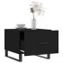 Mesa de centro madera contrachapada negro 50x50x40