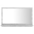 Espejo de baño madera contrachapada gris hormigón 60x10,5x37
