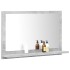 Espejo de baño madera contrachapada gris hormigón 60x10,5x37