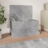 Baúl almacenaje madera contrachapada gris hormigón 50x30x28