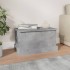 Baúl almacenaje madera contrachapada gris hormigón 50x30x28
