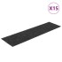 Alfombrilla autoadhesiva de escalera 15 uds antracita 76x20