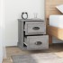 Mesita de noche madera contrachapada gris Sonoma 39x39x47,5