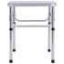 Mesa de camping plegable aluminio blanco 60x45