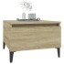 Mesa auxiliar madera contrachapada roble Sonoma 50x46x35