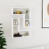 Estantes de pared 2 uds madera contrachapada blanco 50x15x50