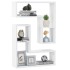 Estantes de pared 2 uds madera contrachapada blanco 50x15x50