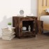 Mesita de noche madera contrachapada roble ahumado 44x35x45