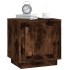 Mesita de noche madera contrachapada roble ahumado 44x35x45