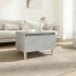 Mesa auxiliar de madera contrachapada gris hormigón 50x46x35