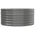 Jardinera arriate acero recubrimiento polvo gris 152x80x36