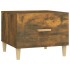 Mesa de centro madera contrachapada roble ahumado 50x50x40