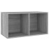 Caja para discos de vinilo madera contrachapada gris