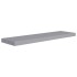 Estantes flotantes de pared 2 uds MDF gris 90x23,5x3,8