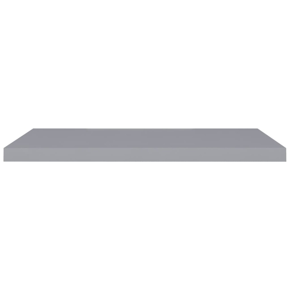 Estantes flotantes de pared 2 uds MDF gris 90x23,5x3,8