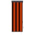 Estor enrollable de exterior naranja y marrón 60x250