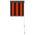 Estor enrollable de exterior naranja y marrón 60x250