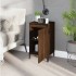 Mesita de noche madera contrachapada roble marrón 40x35x70
