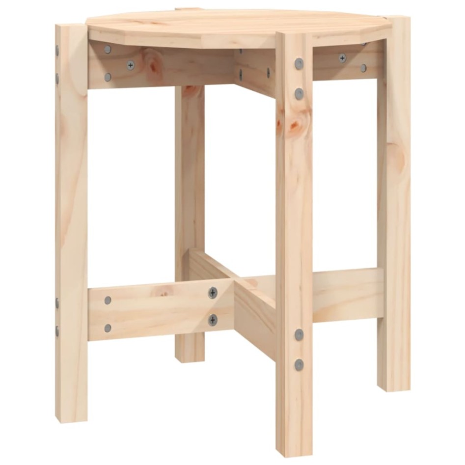 Mesa de centro de madera de pino maciza Ø 42,5x45