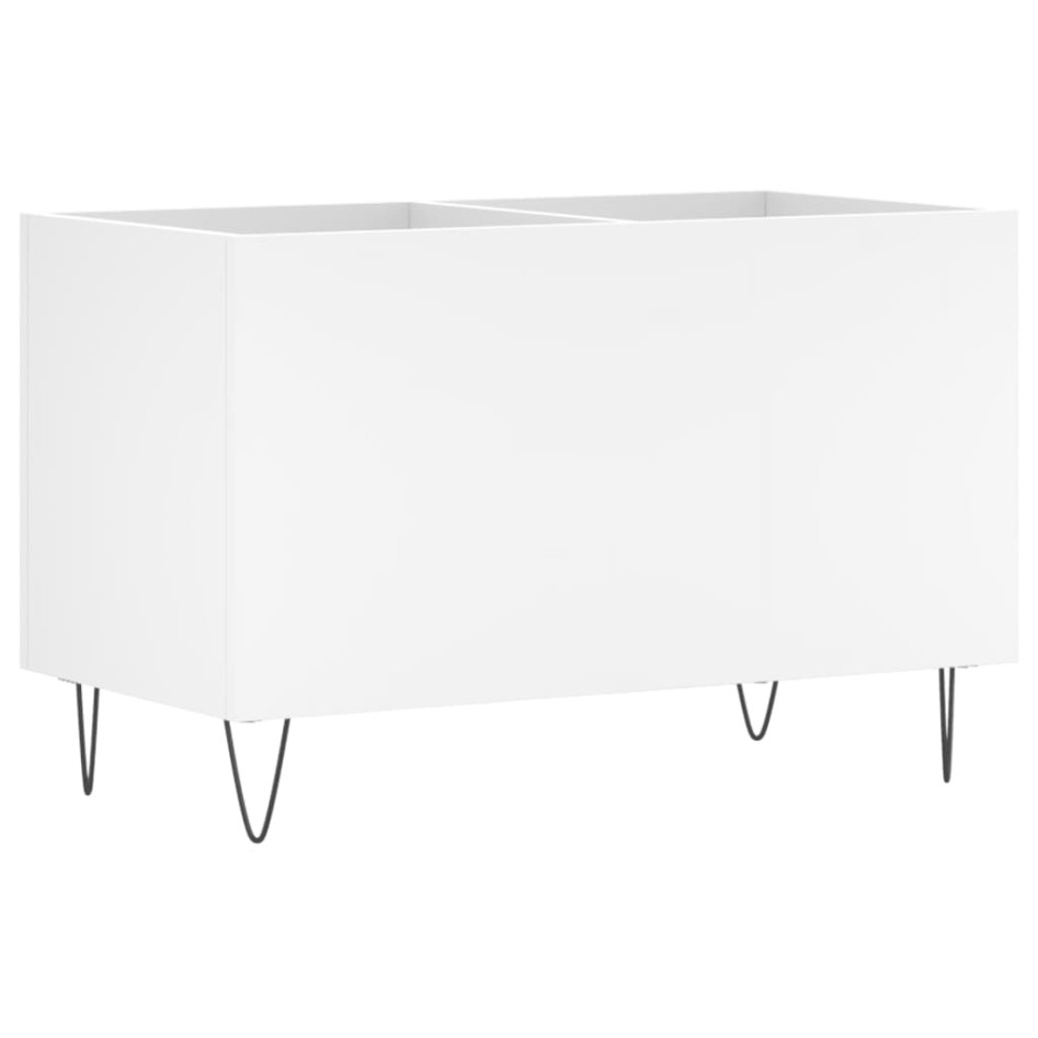 Mueble para discos madera contrachapada blanco 74,5x38x48