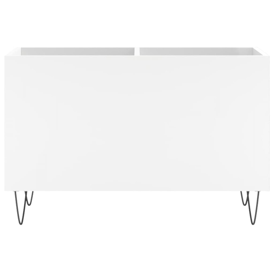 Mueble para discos madera contrachapada blanco 74,5x38x48