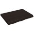 Estante pared madera roble tratada marrón oscuro 80x60x(2-6)