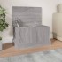 Baúl almacenaje madera contrachapada gris sonoma 50x30x28