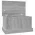 Baúl almacenaje madera contrachapada gris sonoma 50x30x28