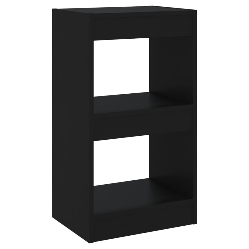 Estantería de libros/divisor de espacios negro 40x30x72