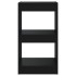 Estantería de libros/divisor de espacios negro 40x30x72