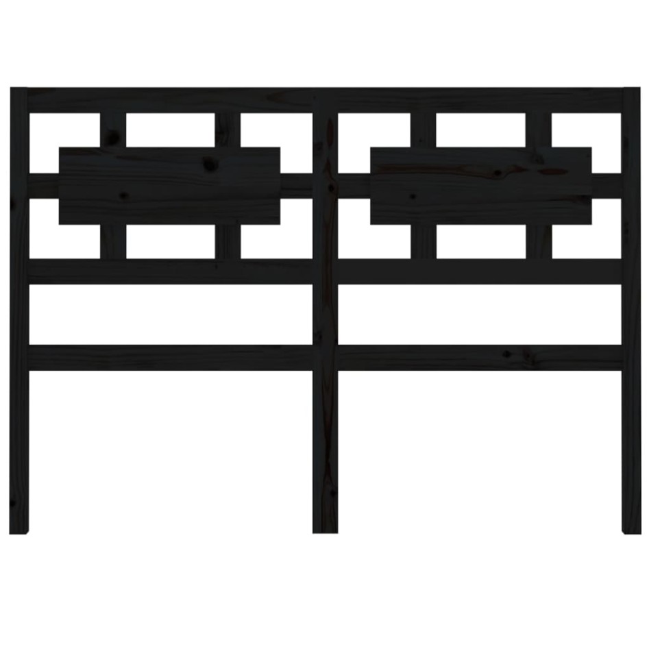 Cabecero de cama madera maciza de pino negro 165,5x4x100