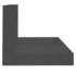 Estantes de pared 2 uds madera maciza de pino gris 110x11x9
