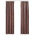 Cortinas opacas ganchos 2 pzas terciopelo rosa viejo 140x245